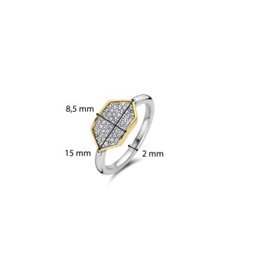 TI SENTO Δαχτυλίδι γυναικείο, ασήμι (925°), 12310ZY