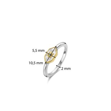 TI SENTO Δαχτυλίδι γυναικείο, ασήμι (925°), 12311MW