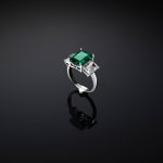 CHIARA FERRAGNI EMERALD JAWJ No. Ασημένιο Δαχτυλίδι Με Πράσινη Πέτρα