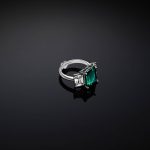 CHIARA FERRAGNI EMERALD JAWJ No. Ασημένιο Δαχτυλίδι Με Πράσινη Πέτρα