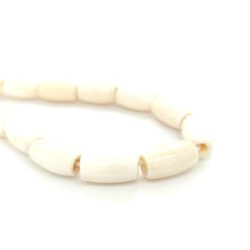 Kombolois camel bone white Antique with tassel, (19 beads)