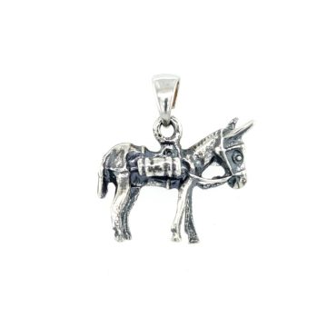 Pendant, silver (925°), Donkey