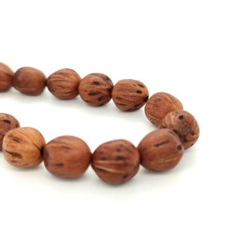KOMBOLOIS Aromatic fruit, brown, 21 beads, with tassel