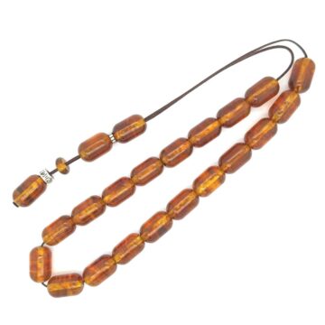 Kombolois pressed amber , 33 beads