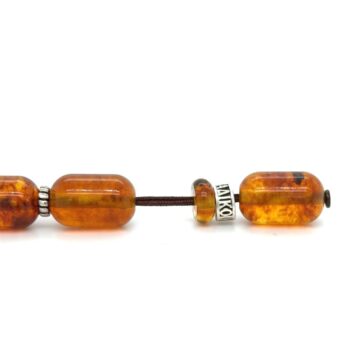 Kombolois pressed amber , 33 beads