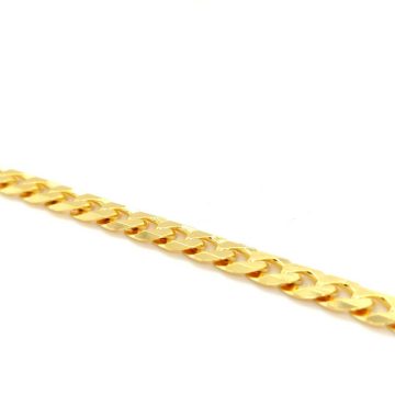 Men’s gourmet bracelet chain 7 mm, gold-plated silver (925°)