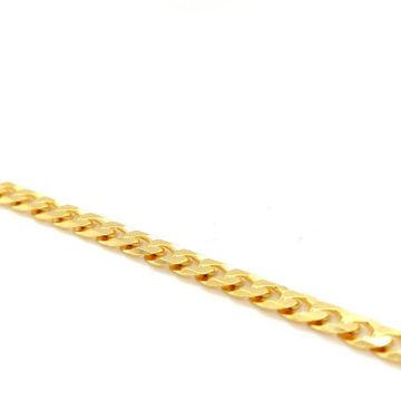 Men’s gourmet bracelet chain 6 mm, gold-plated silver (925°)