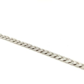 Men’s gourmet bracelet chain 5 mm, rhodium-plated silver (925°)