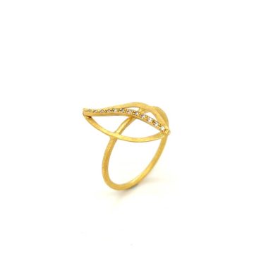 Χειροποίητο γυναικείο δαχτυλίδι, χρυσός Κ14 (585°)