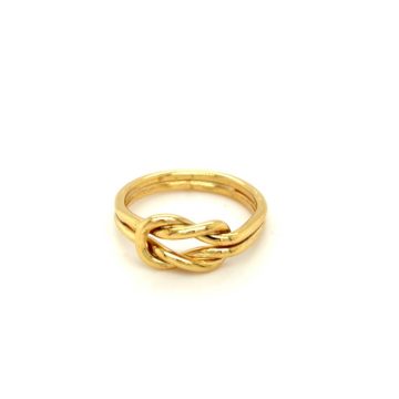 Δαχτυλίδι γυναικείο “Ο κόμπος του Ηρακλή”, χρυσός Κ14 (585°)
