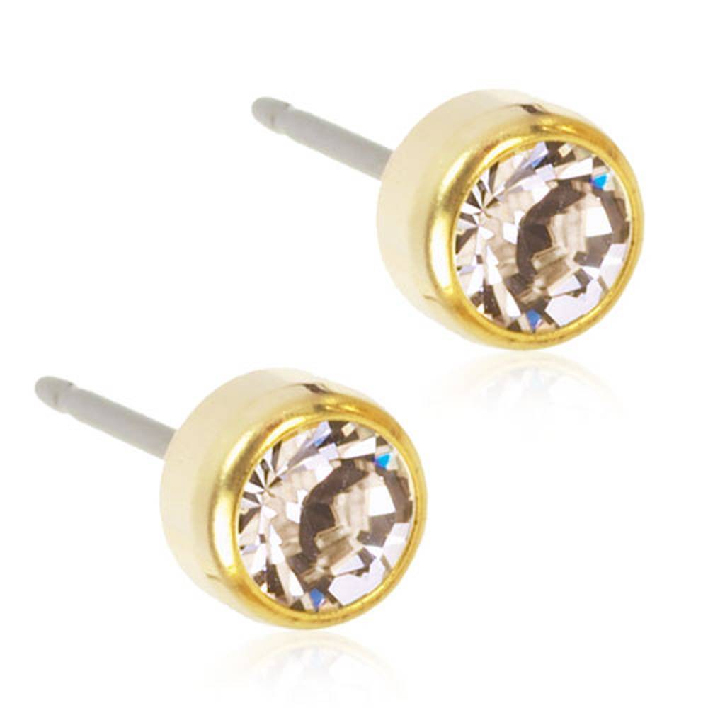 Blomdahl Golden Titanium mm Crystal C L