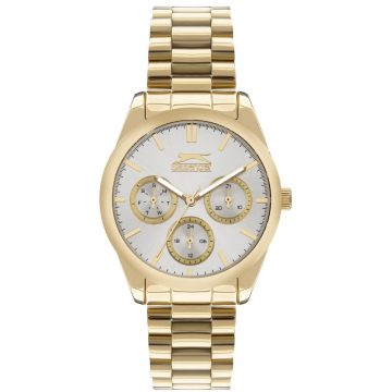 SLAZENGER Γυναικείο ρολόι με επίχρυσο μεταλλικό μπρασελέ SL.09.2063.4.03