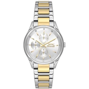 SLAZENGER Γυναικείο ρολόι με δίχρωμο μεταλλικό μπρασελέ SL.09.2229.4.03