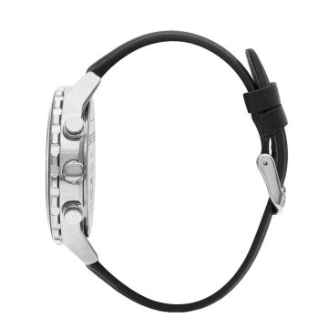 SLAZENGER Men’s watch with black leather strap SL.09.2237.2.01