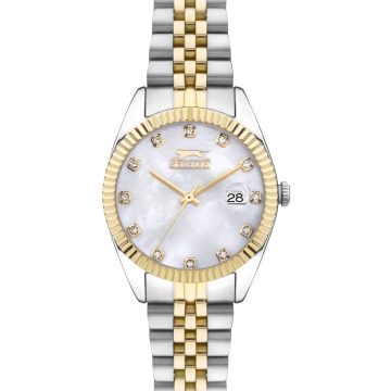 SLAZENGER Γυναικείο ρολόι με δίχρωμο μεταλλικό μπρασελέ SL.09.2240.3.02