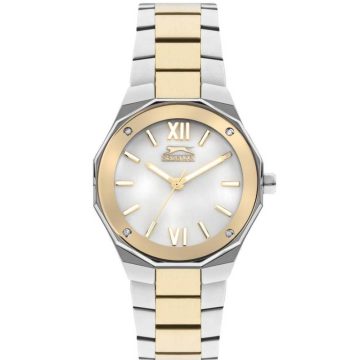 SLAZENGER Γυναικείο ρολόι με δίχρωμο μεταλλικό μπρασελέ SL.09.2258.3.03