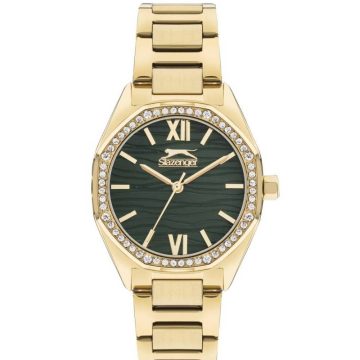 SLAZENGER Γυναικείο ρολόι με χρυσό μεταλλικό μπρασελέ SL.09.2301.3.03