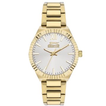 SLAZENGER Γυναικείο ρολόι με χρυσό μεταλλικό μπρασελέ SL.09.2304.3.04