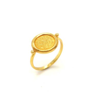 Women’s ring, gold K14 (585°), Disc of Phaistos