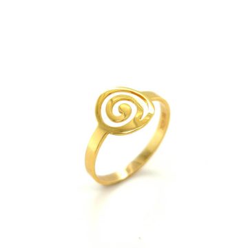 Women’s ring, gold K14 (585°), Spiral