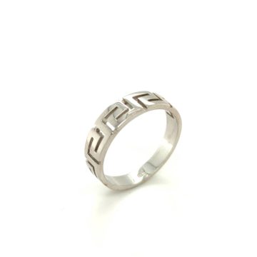 Γυναικείο δαχτυλίδι ντεγκραντέ, ασήμι (925°) επιροδιωμένο, Μαίανδρος