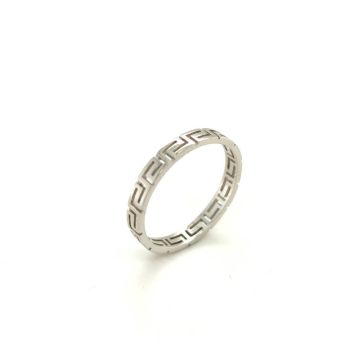 Γυναικείο δαχτυλίδι, ασήμι (925°) επιροδιωμένο, Μαίανδρος