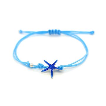 GIAMPOURAS COLLECTIONS bracelet with starfish, silver (925°) with enamel