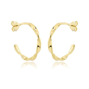 JOOLS Women’s hoop earrings, gold-plated silver (925°), E8733.1