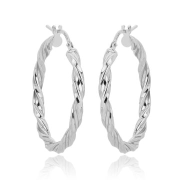 JOOLS Women’s hoop earrings, silver (925°), FNT001.25ARH