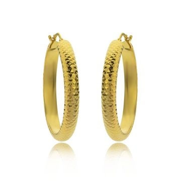 JOOLS Women’s hoop earrings, gold-plated silver (925°), ORFND35MD30