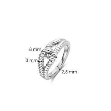 TI SENTO Δαχτυλίδι γυναικείο, ασήμι (925°), 12323SI