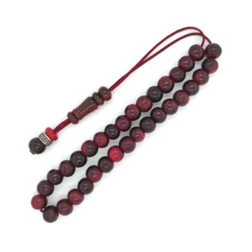 KOMBOLOIS Horn red, 33 beads