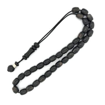 KOMBOLOIS Horn black, 33 beads