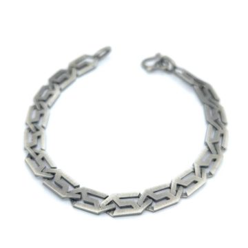 Men’s bracelet/chain, Silver (925°) with oxidation