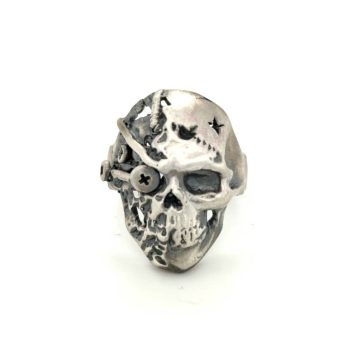 Men’s ring skull, Silver (925°)  with oxidation