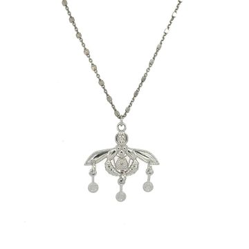 Women’s necklace, silver (925 °), chain with Minoan Bee