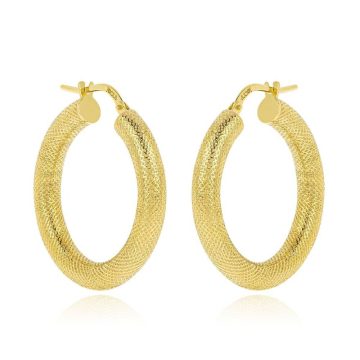 JOOLS Women’s hoop earrings, gold-plated silver (925°), P420GP