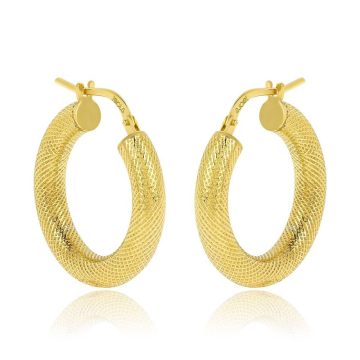 JOOLS Women’s hoop earrings, gold-plated silver (925°), P415GP