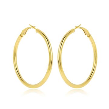 JOOLS Women’s hoop earrings, gold-plated silver (925°), L435GP