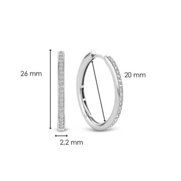 TI SENTO Women’s earrings hoops, silver (925°), 7789ZI