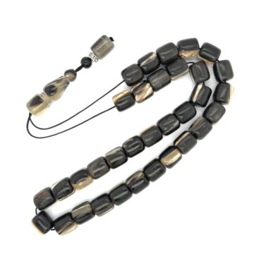 Kombolois Horn black, 33 beads