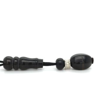 KOMBOLOIS black horn tayarized, 21 beads