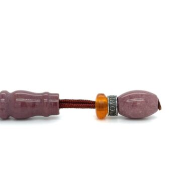 Kombolois Mookiate Jasper, Oval bead, 19 beads