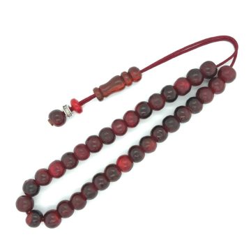 KOMBOLOIS Horn red, 33 beads
