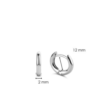 TI SENTO Women’s earrings hoops, silver (925°), 7811SI