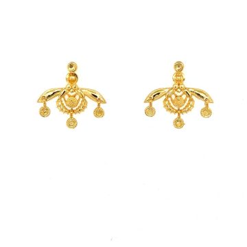 Women’s earrings, gold K14 (585°), Minoan Bee