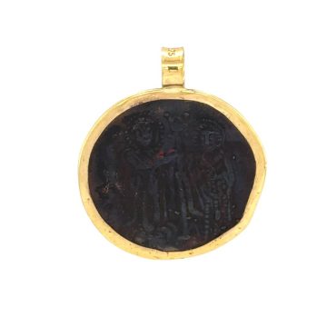 Amulet Constantine, gold Κ9 (375°) and copper