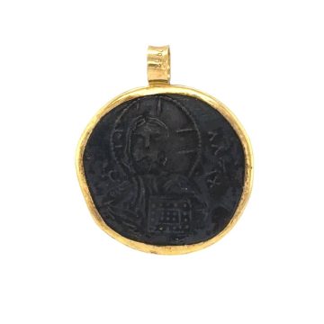 Amulet Constantine, gold Κ9 (375°) and copper