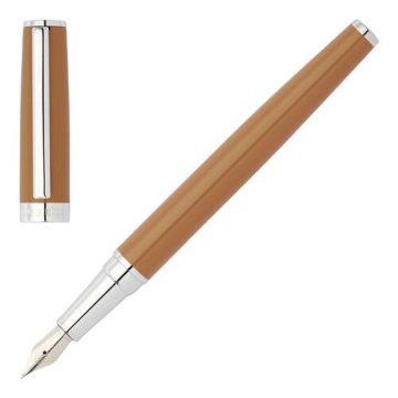 HUGO BOSS PEN, Fountain pen Gear Icon Camel, HSN2542Z