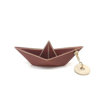 TREIS GRAMMES Christmas ceramic boat 2025 small, tile, 15,5 x 6,5 cm